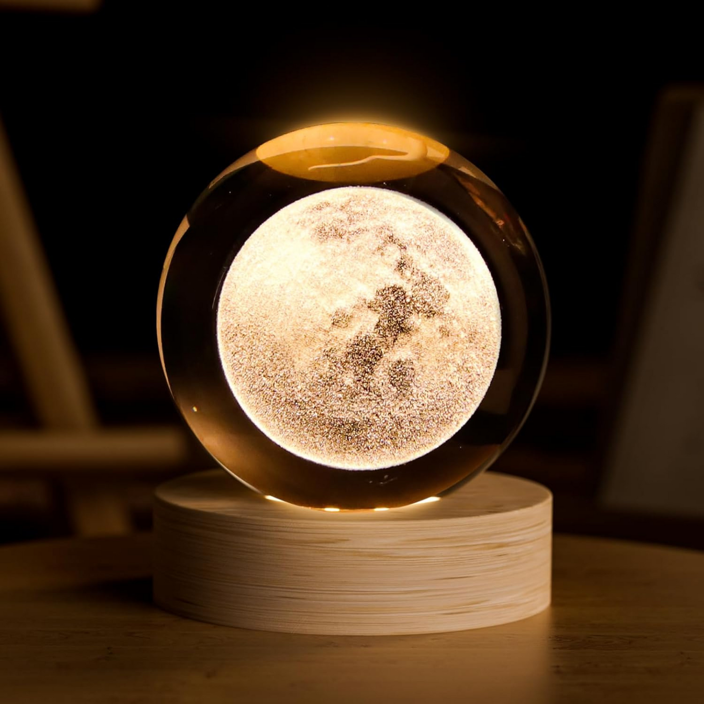 Esfera de Cristal Decorativa 3D