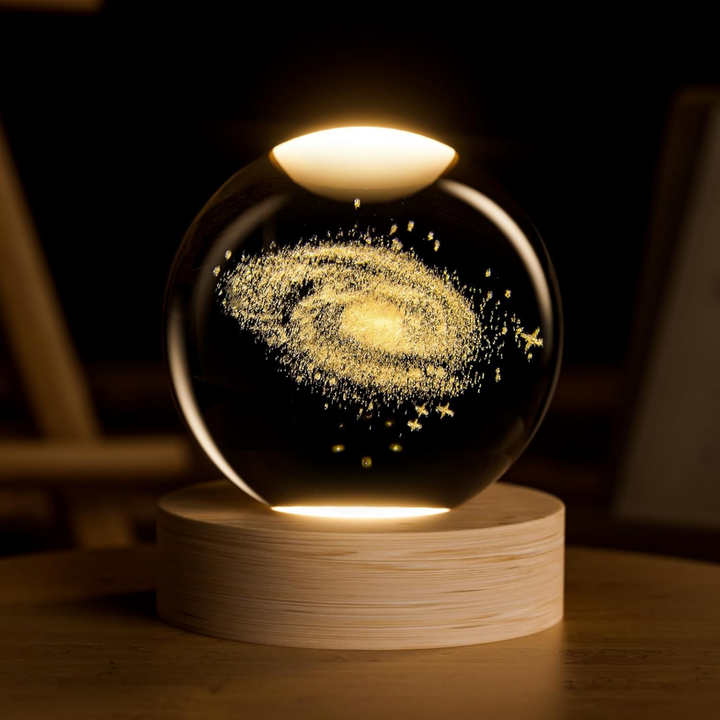 Esfera de Cristal Decorativa 3D