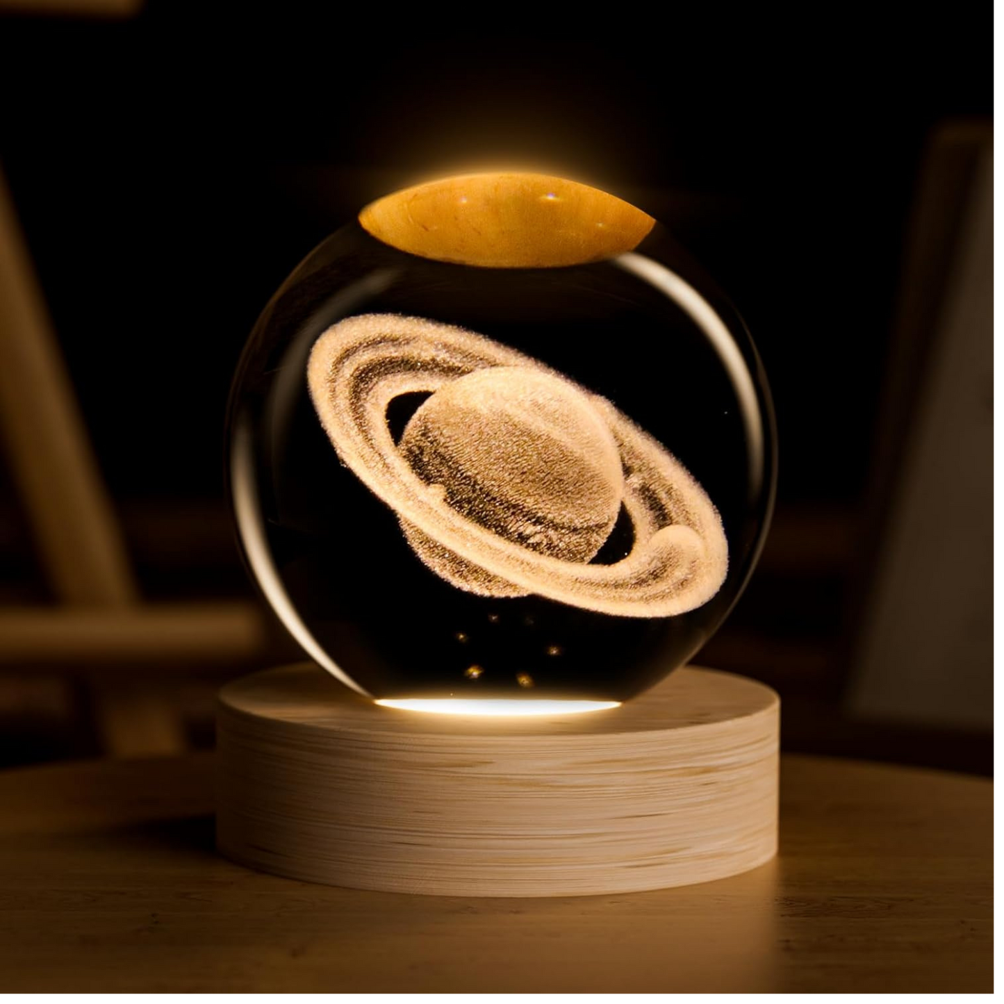 Esfera de Cristal Decorativa 3D