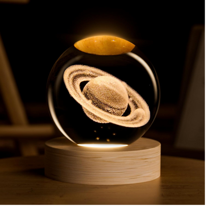 Esfera de Cristal Decorativa 3D