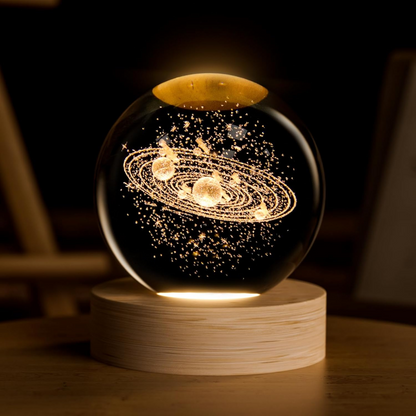 Esfera de Cristal Decorativa 3D