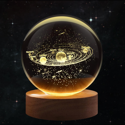 Esfera de Cristal Decorativa 3D